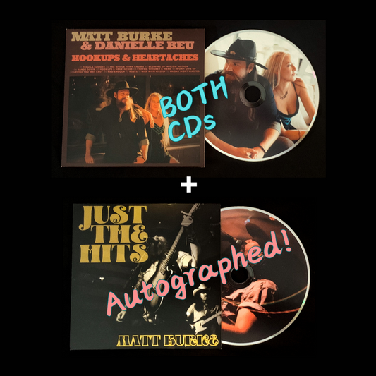 MATT BURKE AUTOGRAPHED CD COLLECTION - BLACK FRIDAY SPECIAL